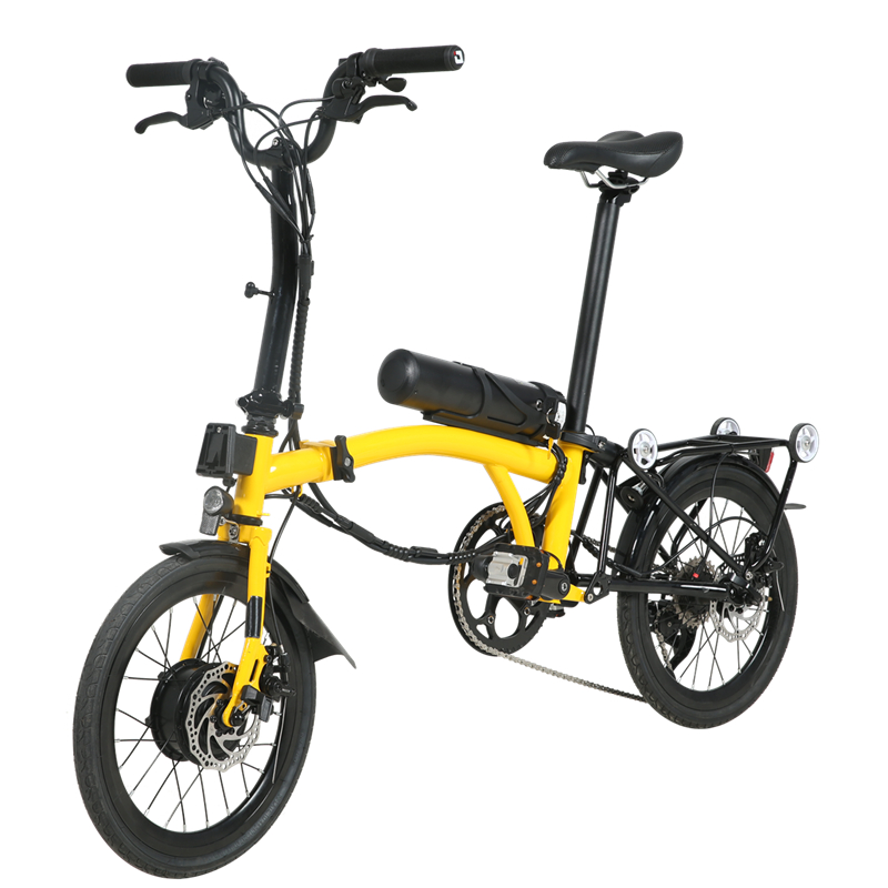 B17- 17inch преносим двойно сгъваем електрически велосипед